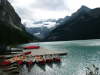 Padelboote auf dem Lake Louise
